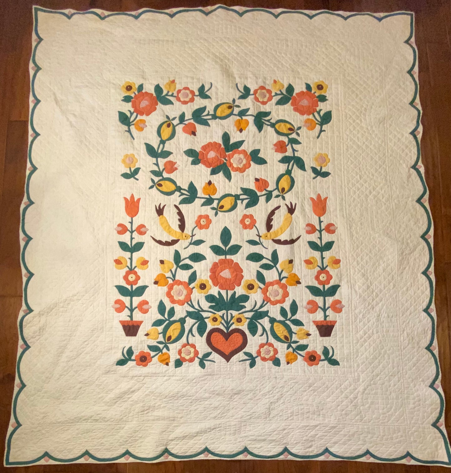 Pennsylvania Folk Art Dutch Quilt Provincial