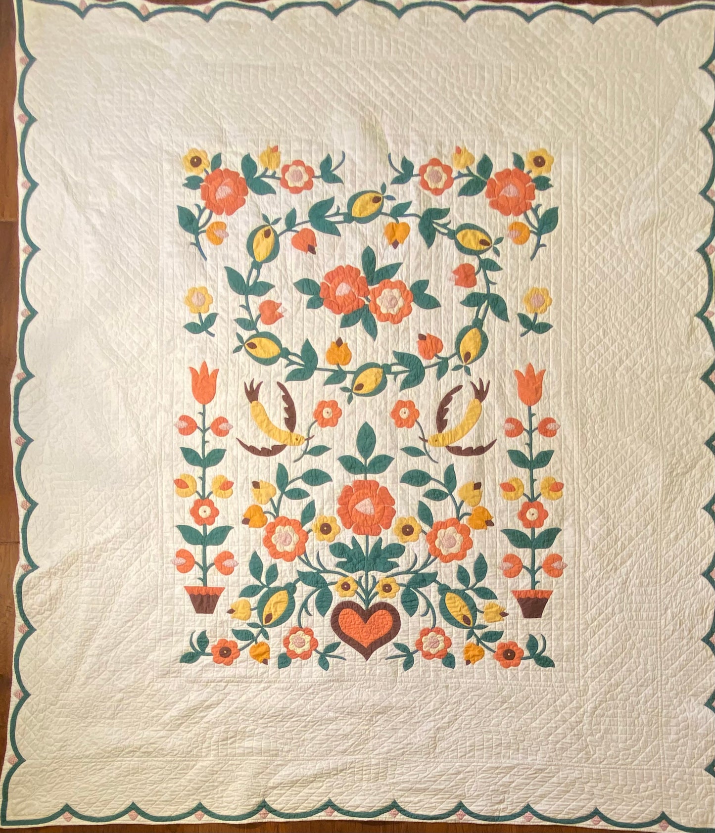 Pennsylvania Folk Art Dutch Quilt Provincial
