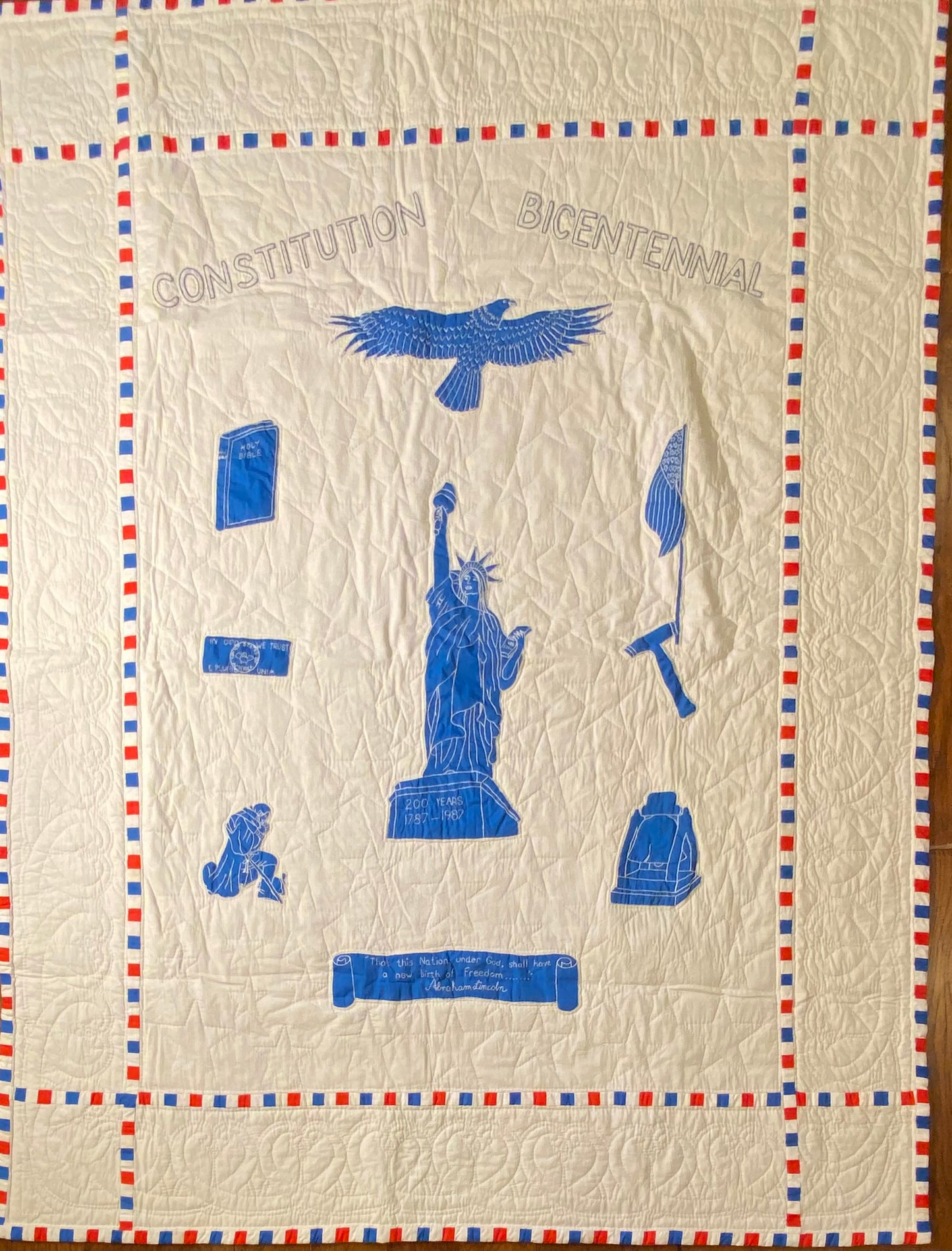 Constitution Bicentennial Vintage Quilt