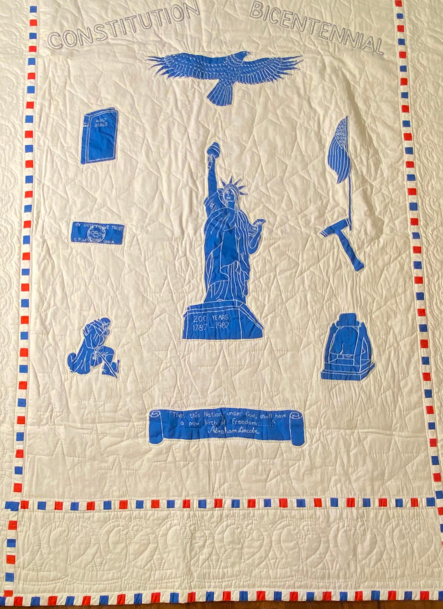 Constitution Bicentennial Vintage Quilt