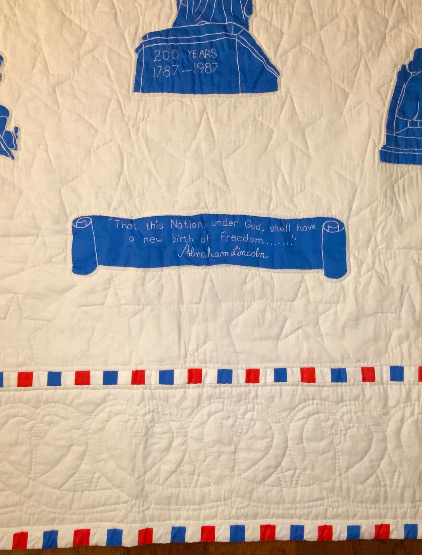 Constitution Bicentennial Vintage Quilt