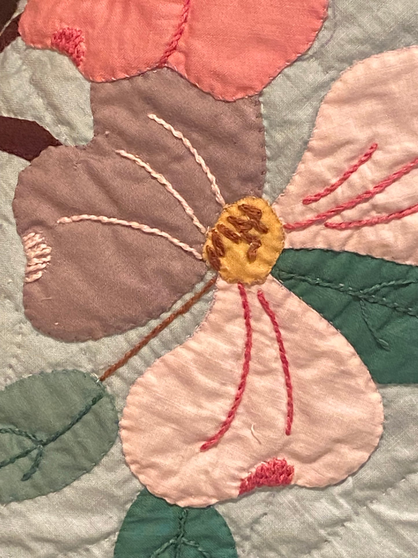 Dogwood Blossoms Appliqué Quilt