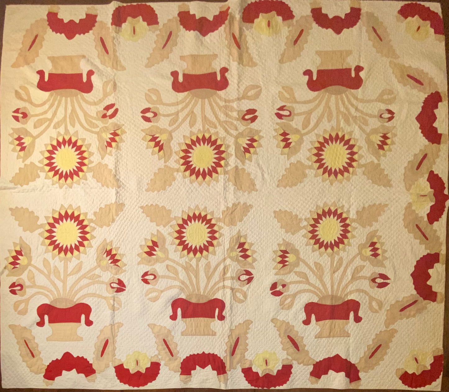 Egyptian Lotus Flower Applique Quillt