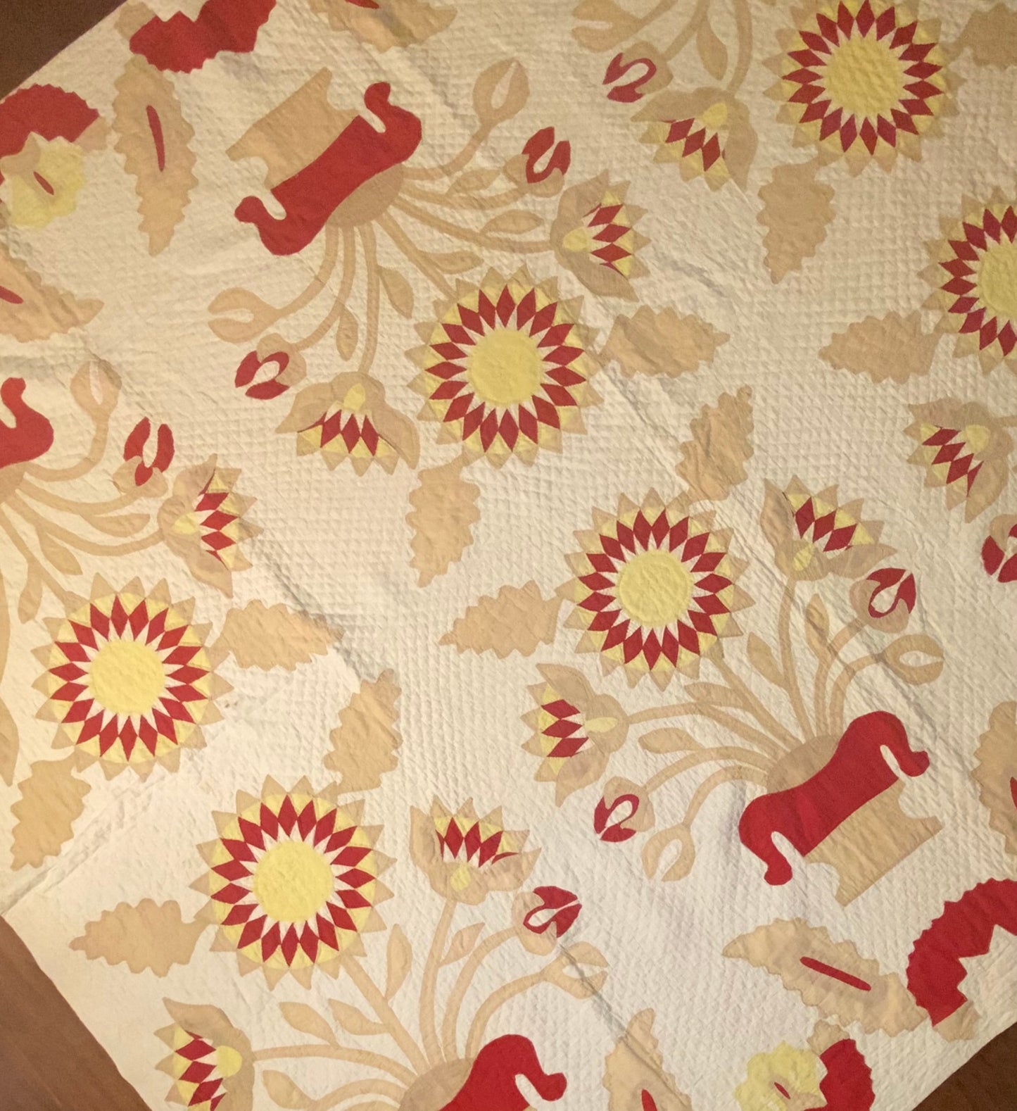 Egyptian Lotus Flower Applique Quillt