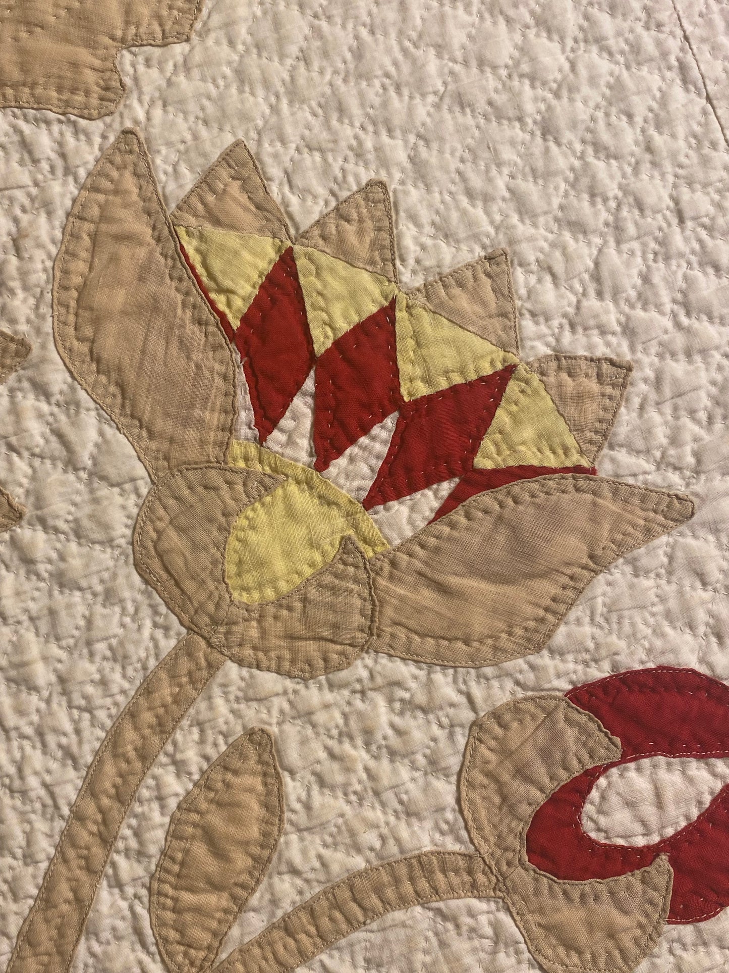 Egyptian Lotus Flower Applique Quillt