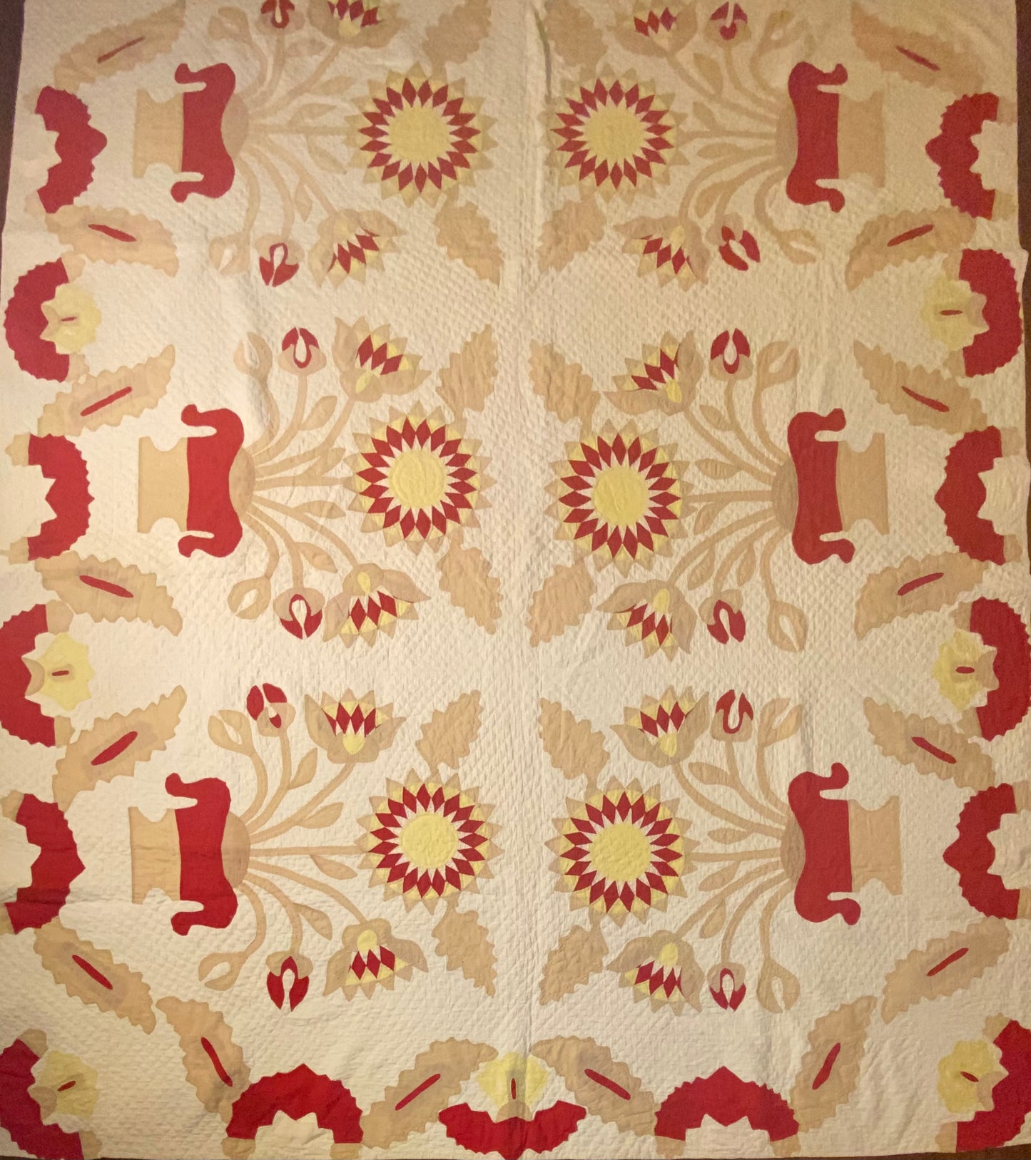 Egyptian Lotus Flower Applique Quillt