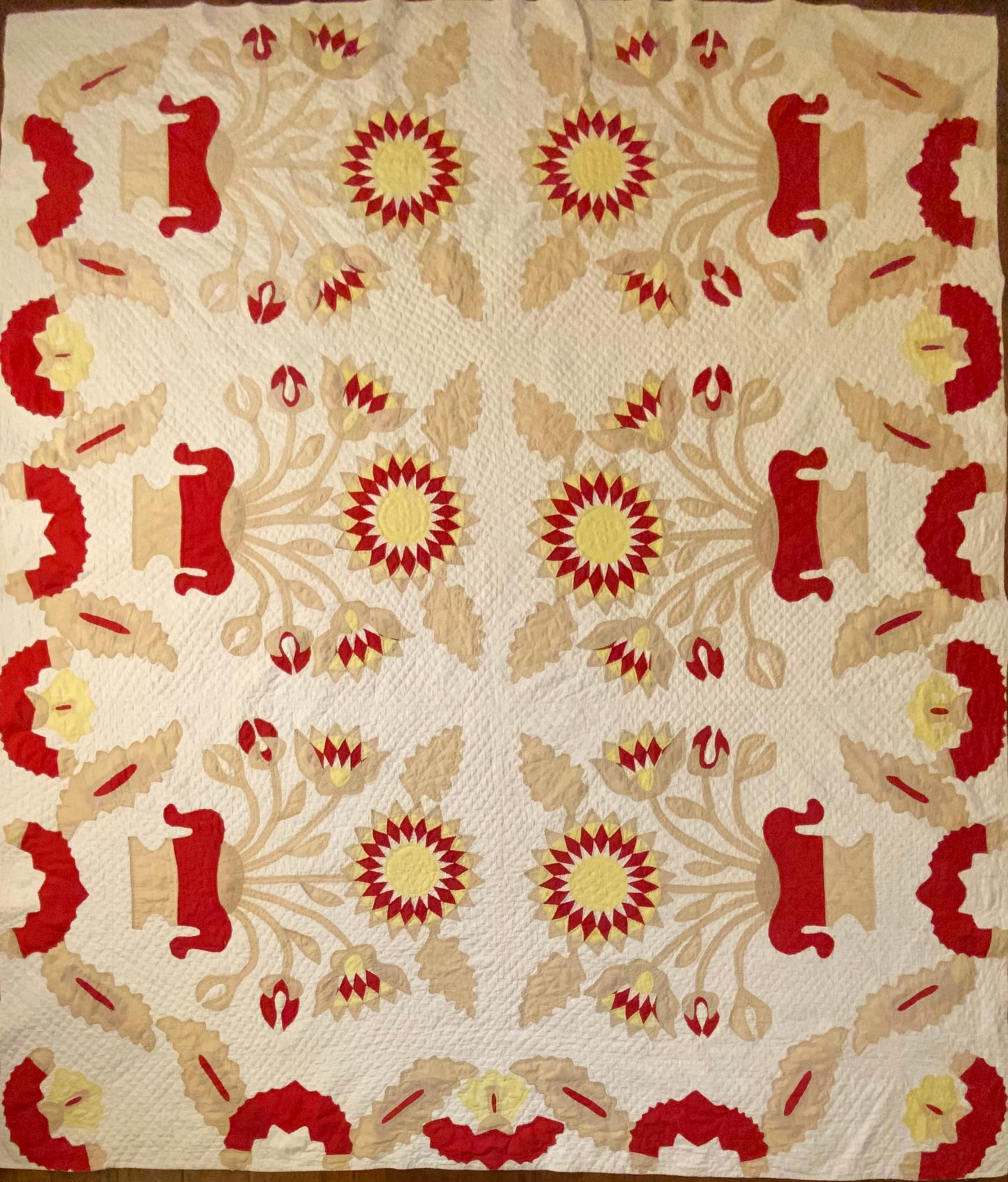 Egyptian Lotus Flower Applique Quillt
