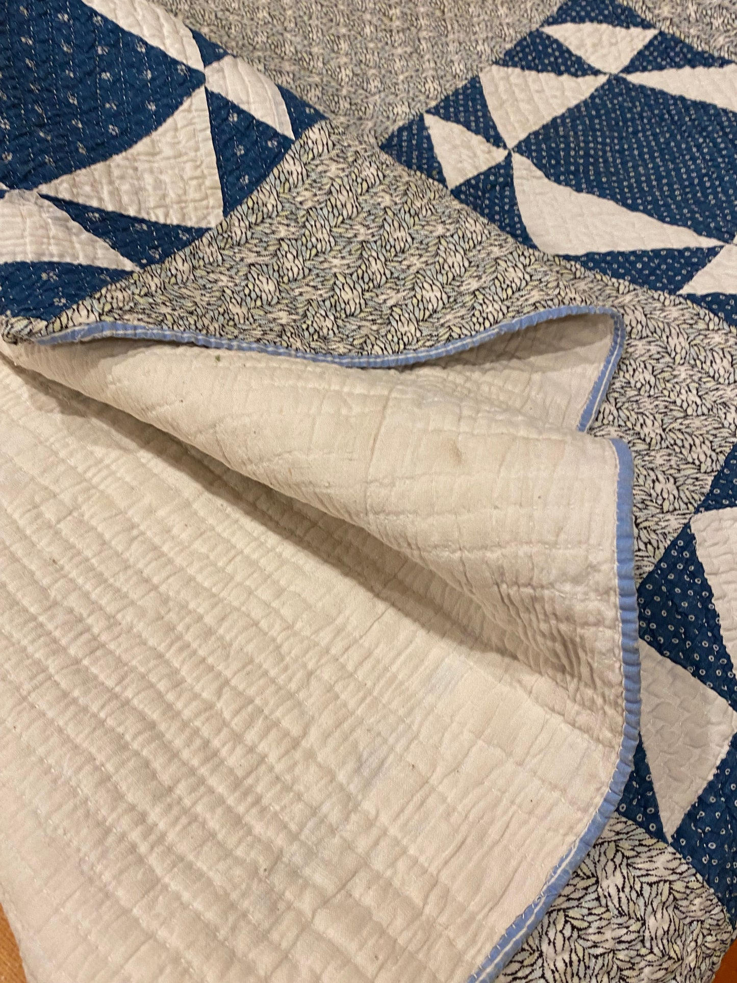 Blues Grandmother’s Favorite Quilt