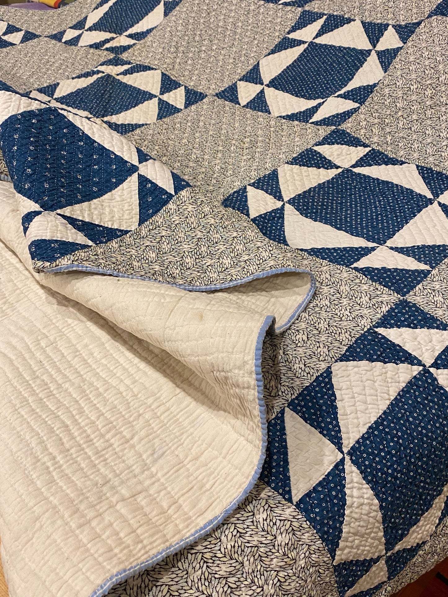 Blues Grandmother’s Favorite Quilt