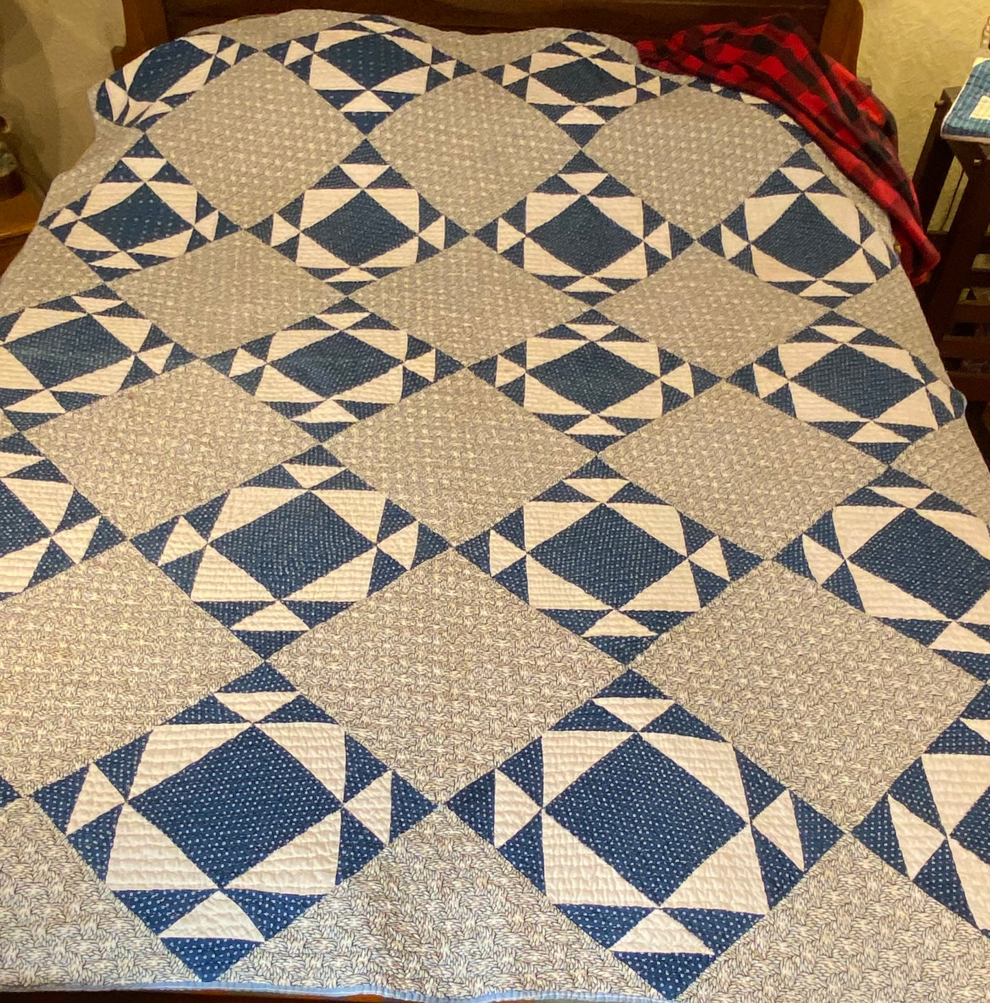 Blues Grandmother’s Favorite Quilt