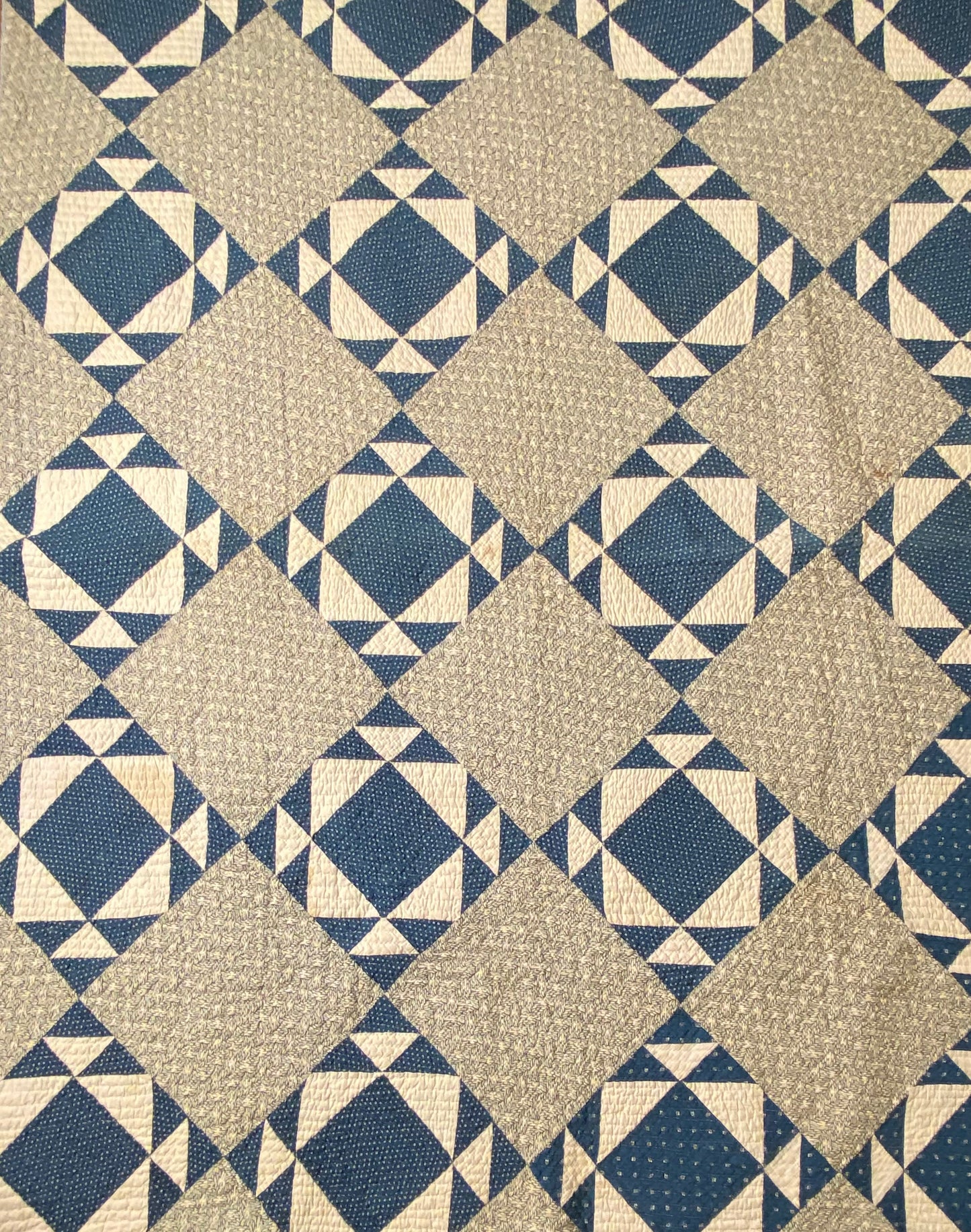 Blues Grandmother’s Favorite Quilt