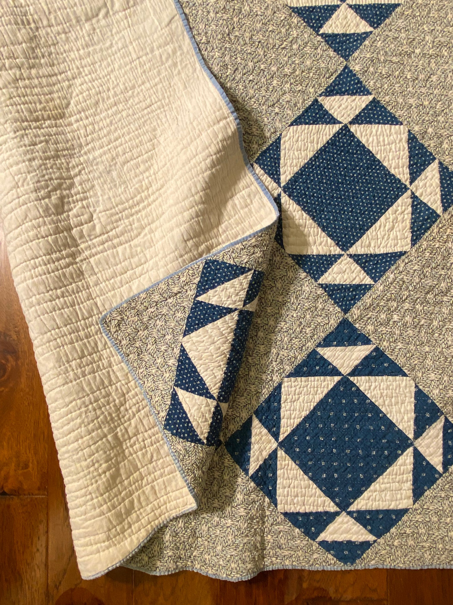 Blues Grandmother’s Favorite Quilt