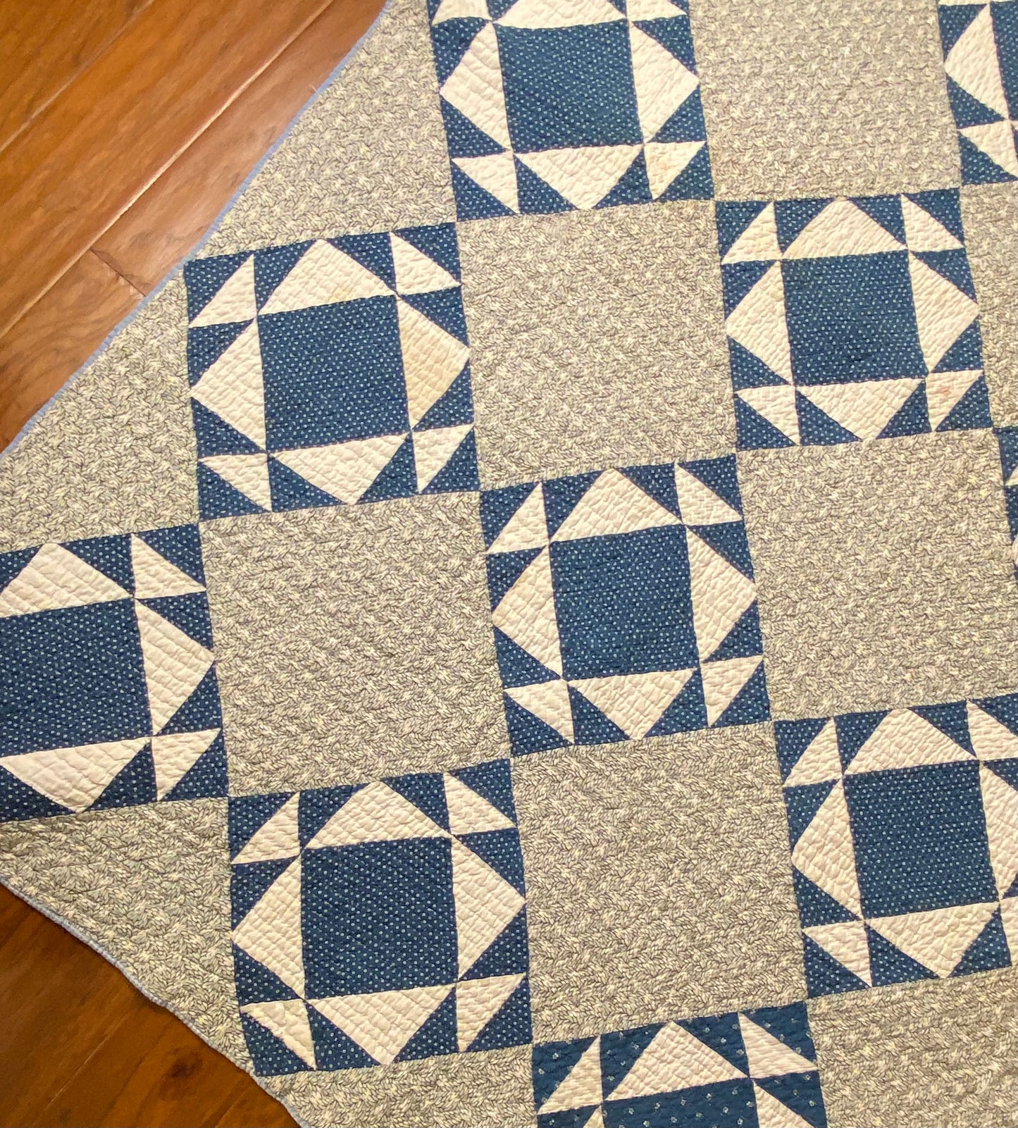 Blues Grandmother’s Favorite Quilt
