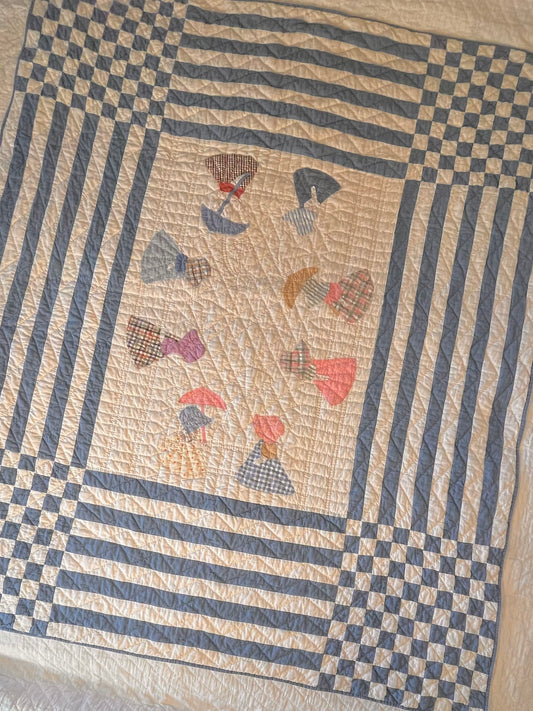 Marie Webster Sunbonnet Lassies Crib Quilt