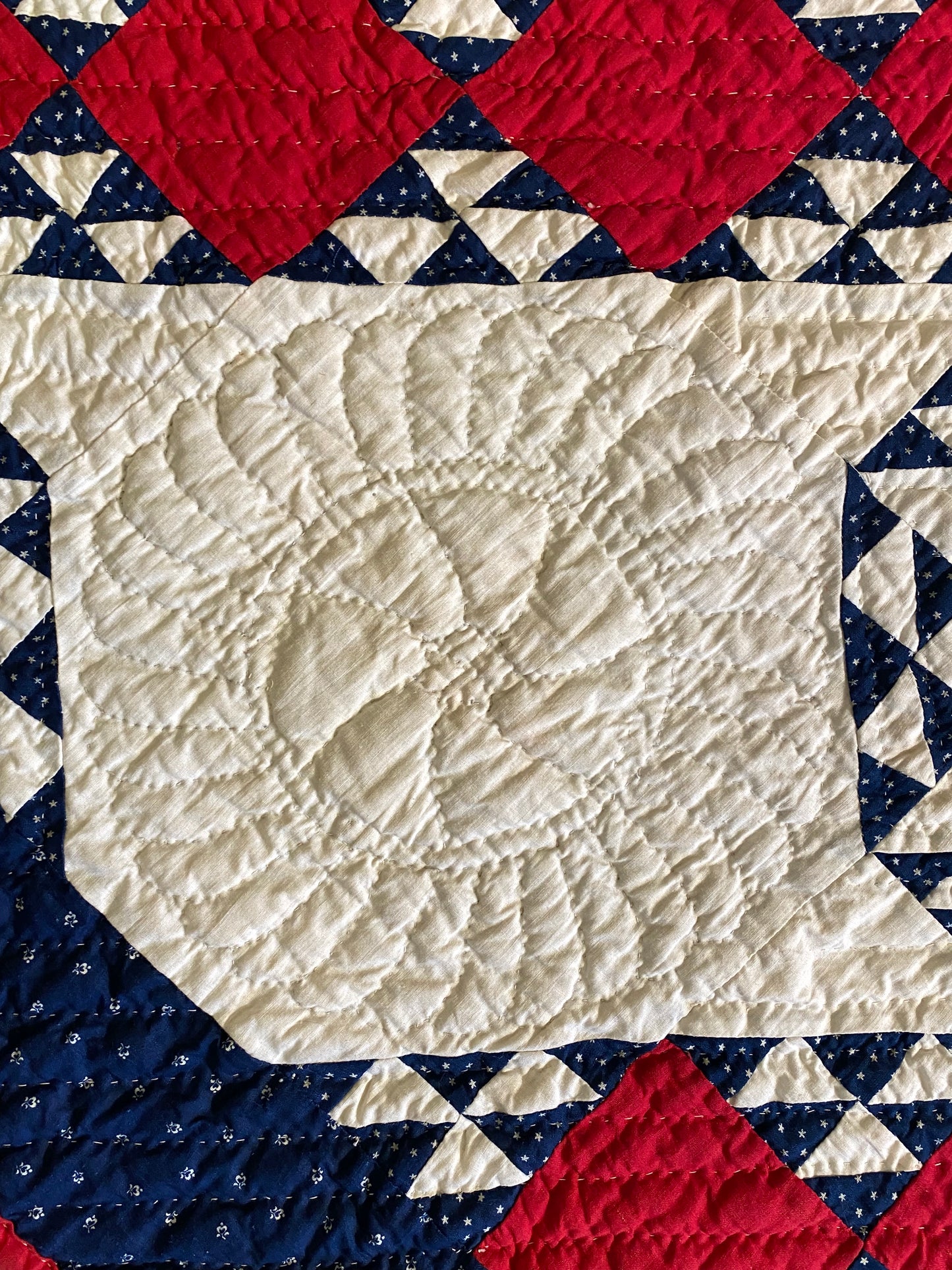 Crossroads Patchwork and Half Square Triangles Quilt
