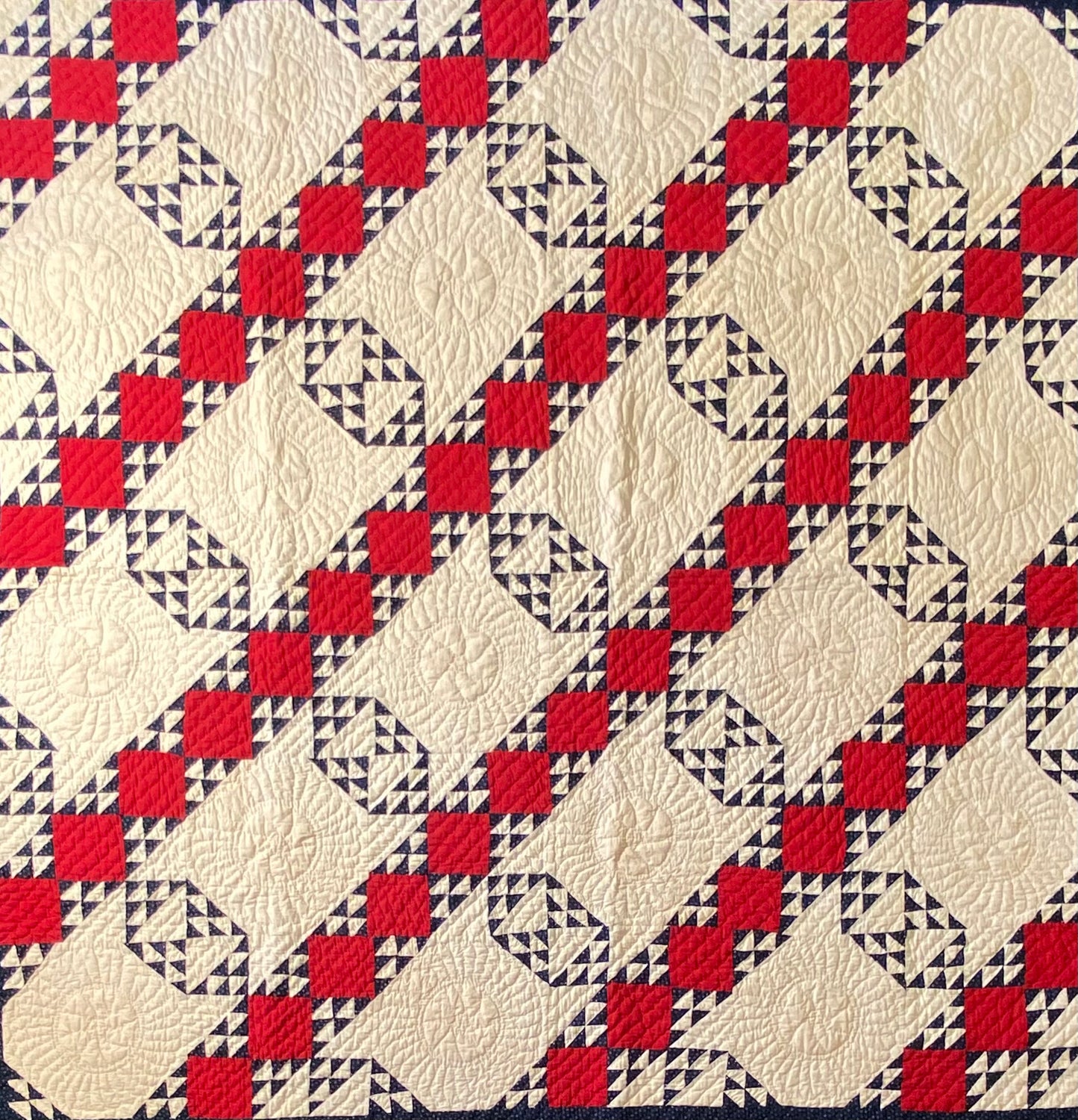 Crossroads Patchwork and Half Square Triangles Quilt