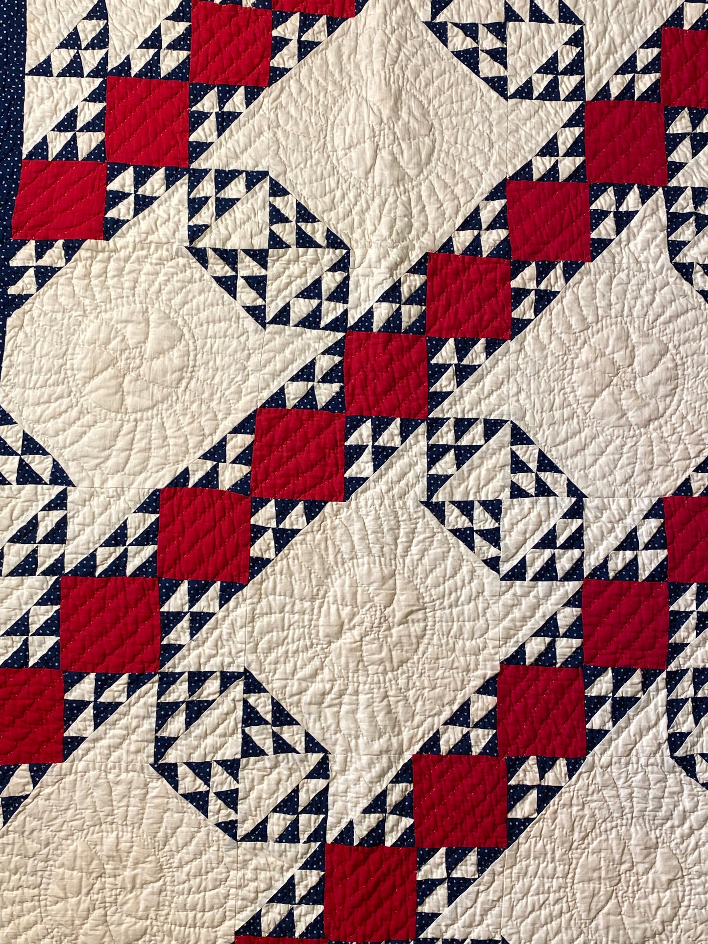 Crossroads Patchwork and Half Square Triangles Quilt