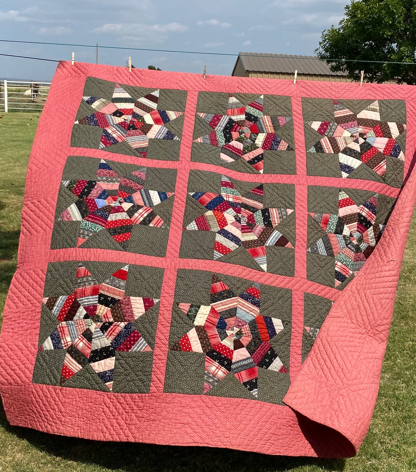 Scrappy String Stars- A Pennsylvania Quilt