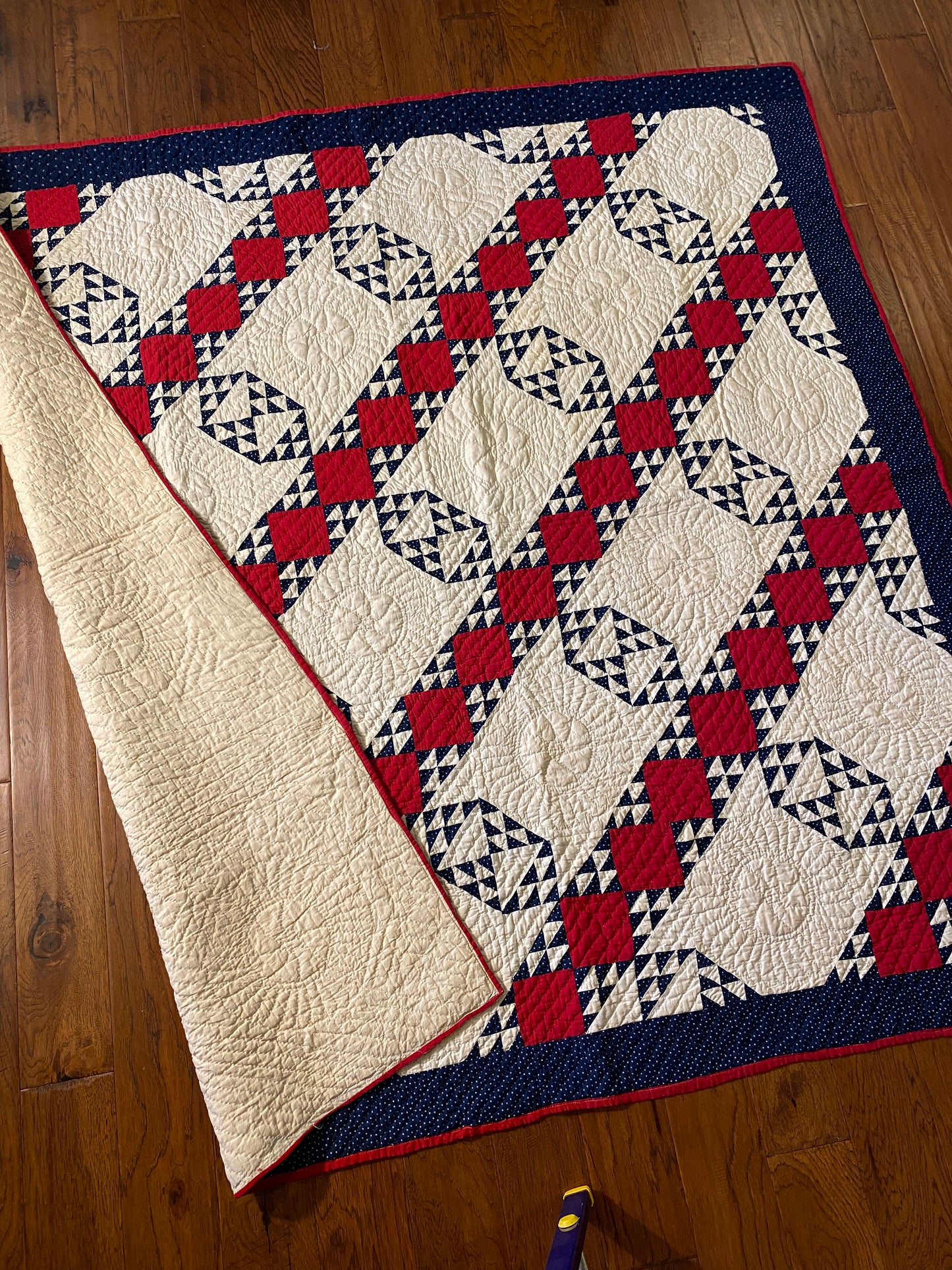 Crossroads Patchwork and Half Square Triangles Quilt