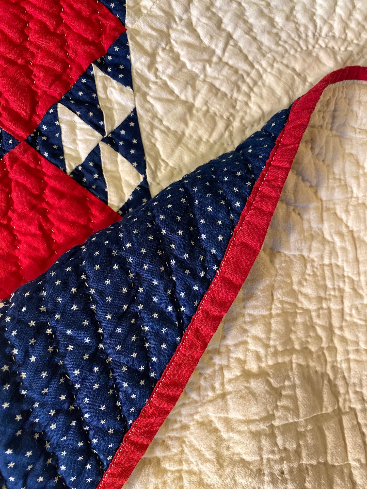 Crossroads Patchwork and Half Square Triangles Quilt