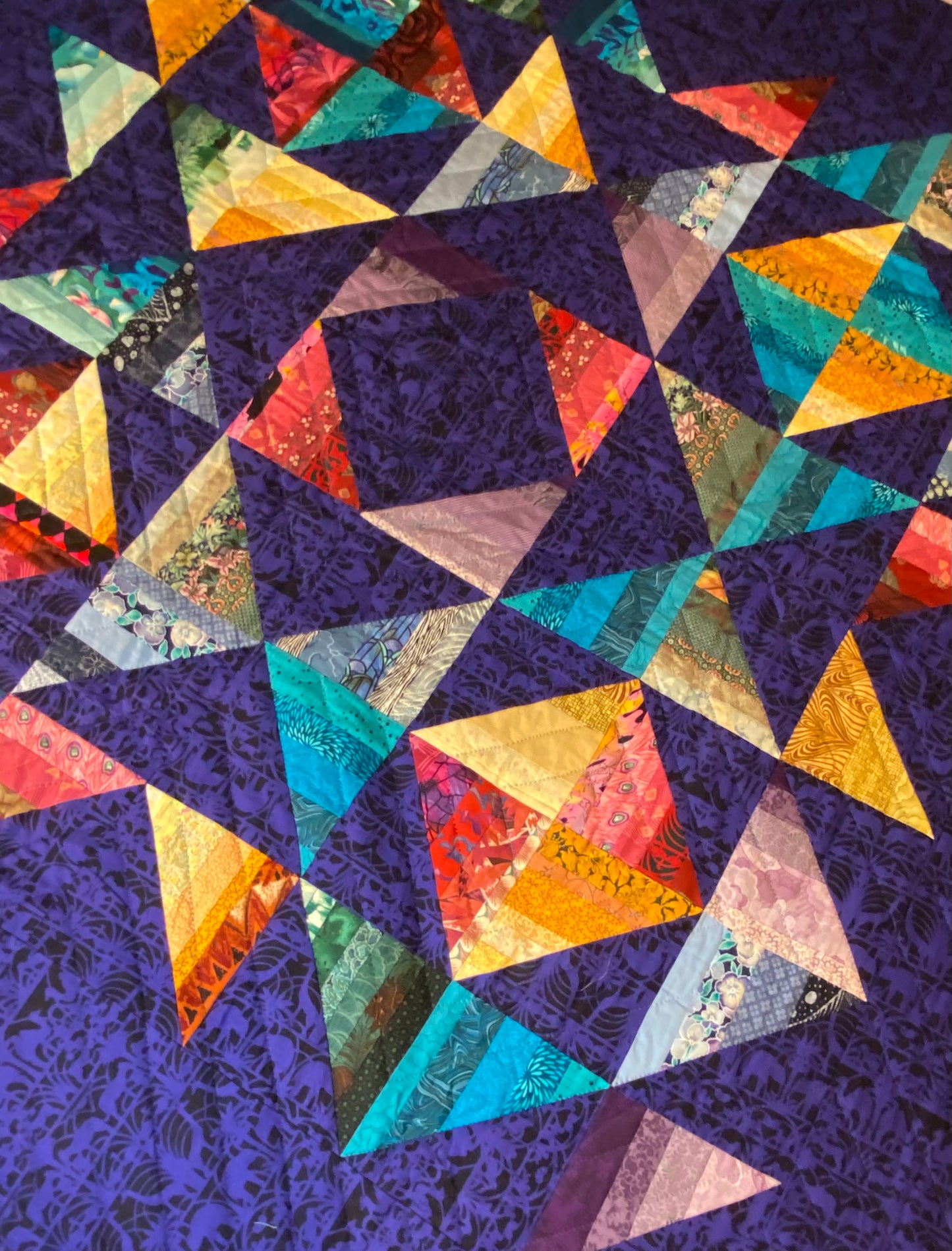 Strips That Sizzle Crib/Wall Quilt Betty Jo Haines