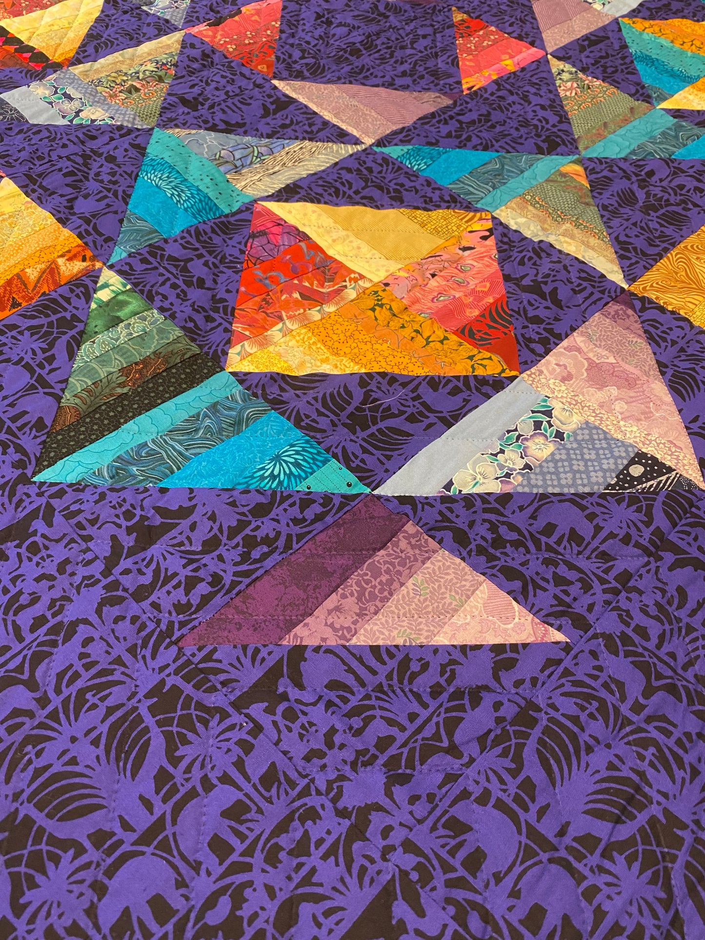 Strips That Sizzle Crib/Wall Quilt Betty Jo Haines