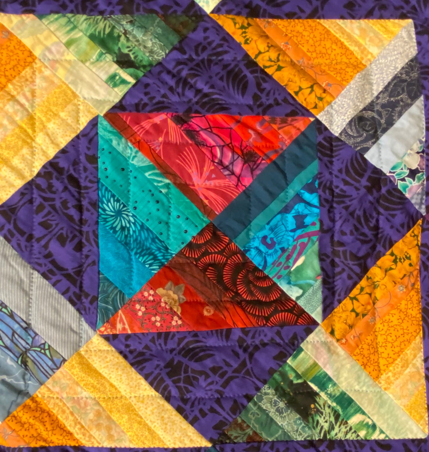 Strips That Sizzle Crib/Wall Quilt Betty Jo Haines