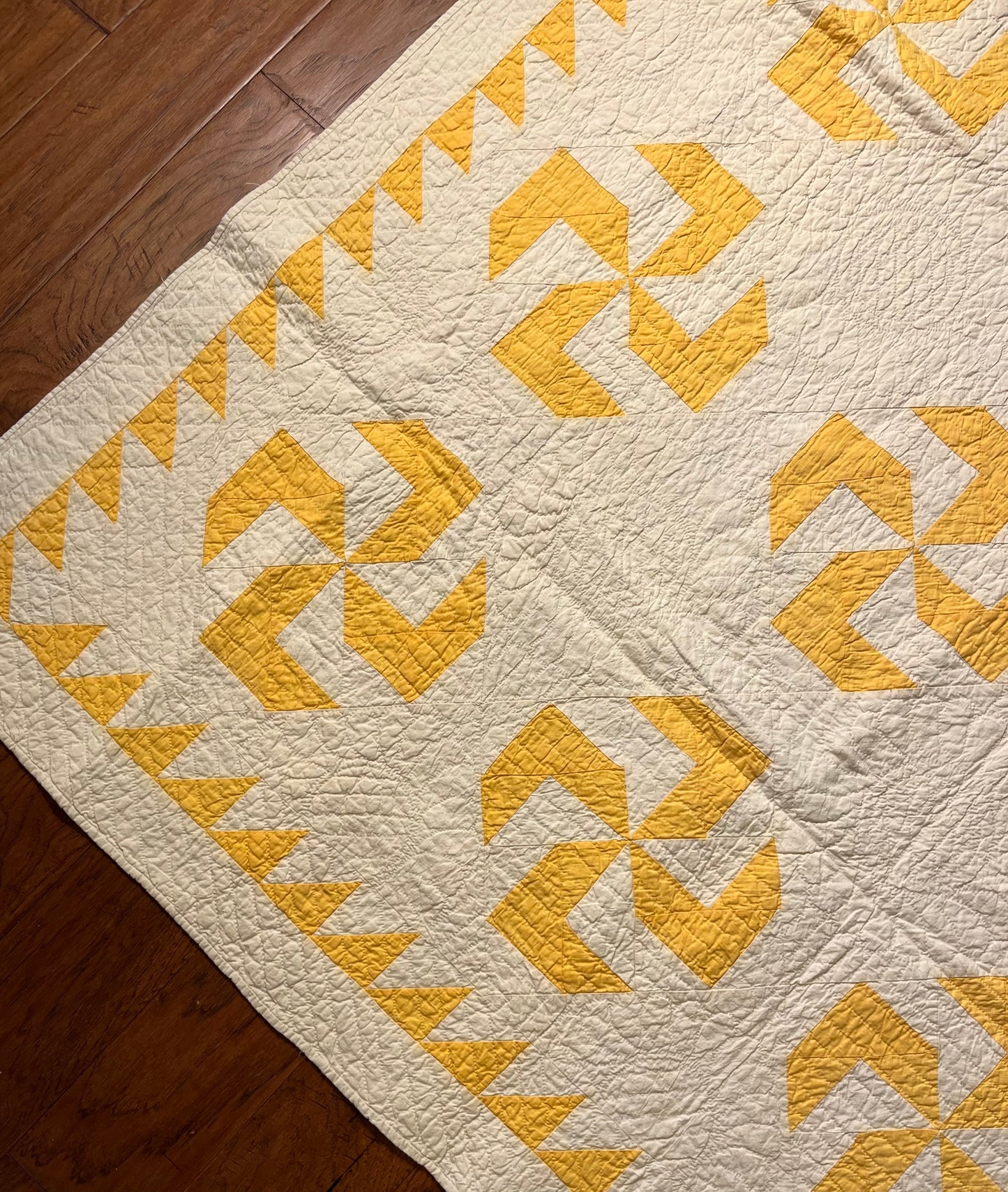 Flyfoot Quilt with Sawtooth Border