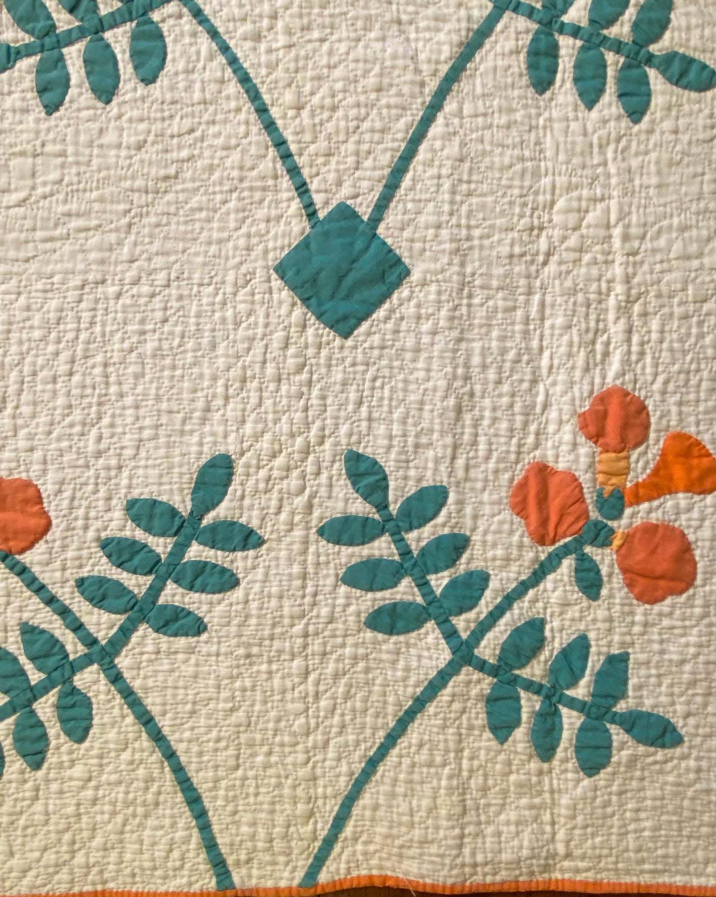 Trumpet Vines Mountain Mist Appliqué Quilt