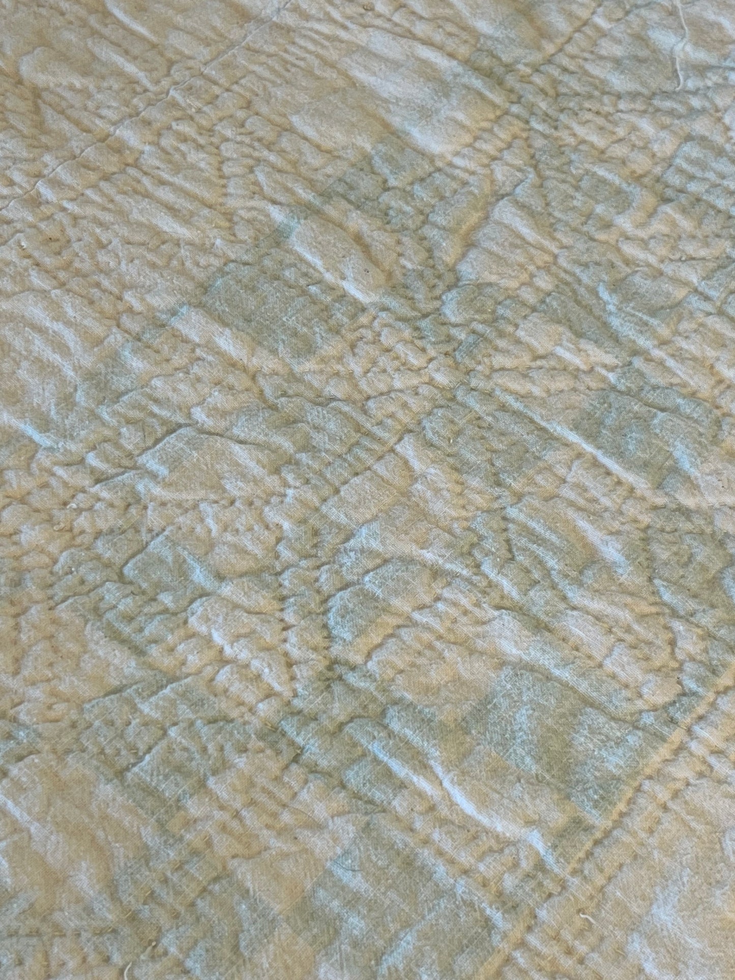 Scrappy Feedsack Touching Stars Quilt