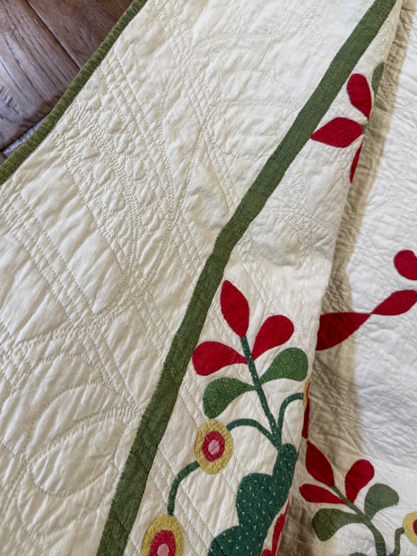 Early 9 Block Whimsical Applique Quilt