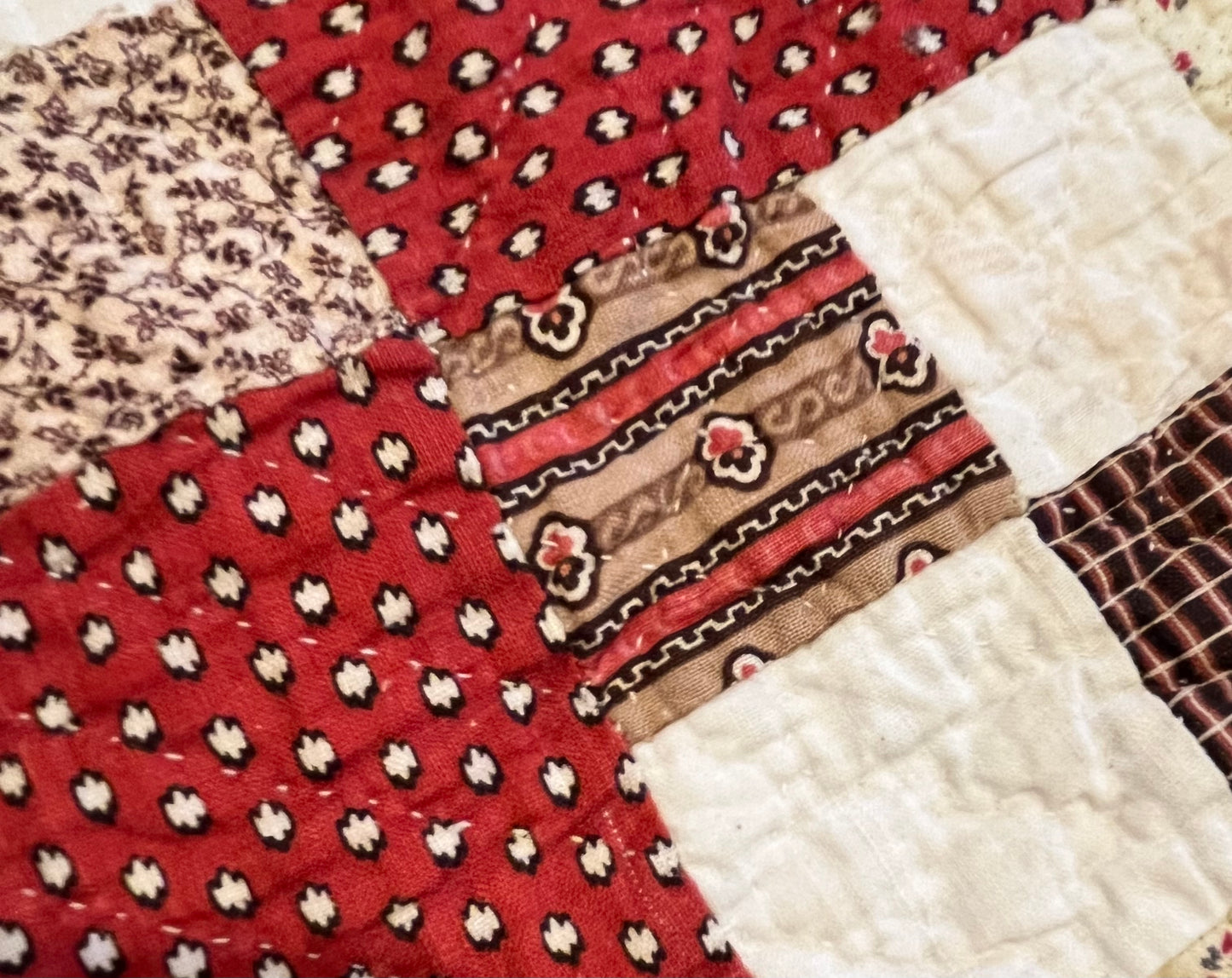 9 Patch on Point Quilt With Border
