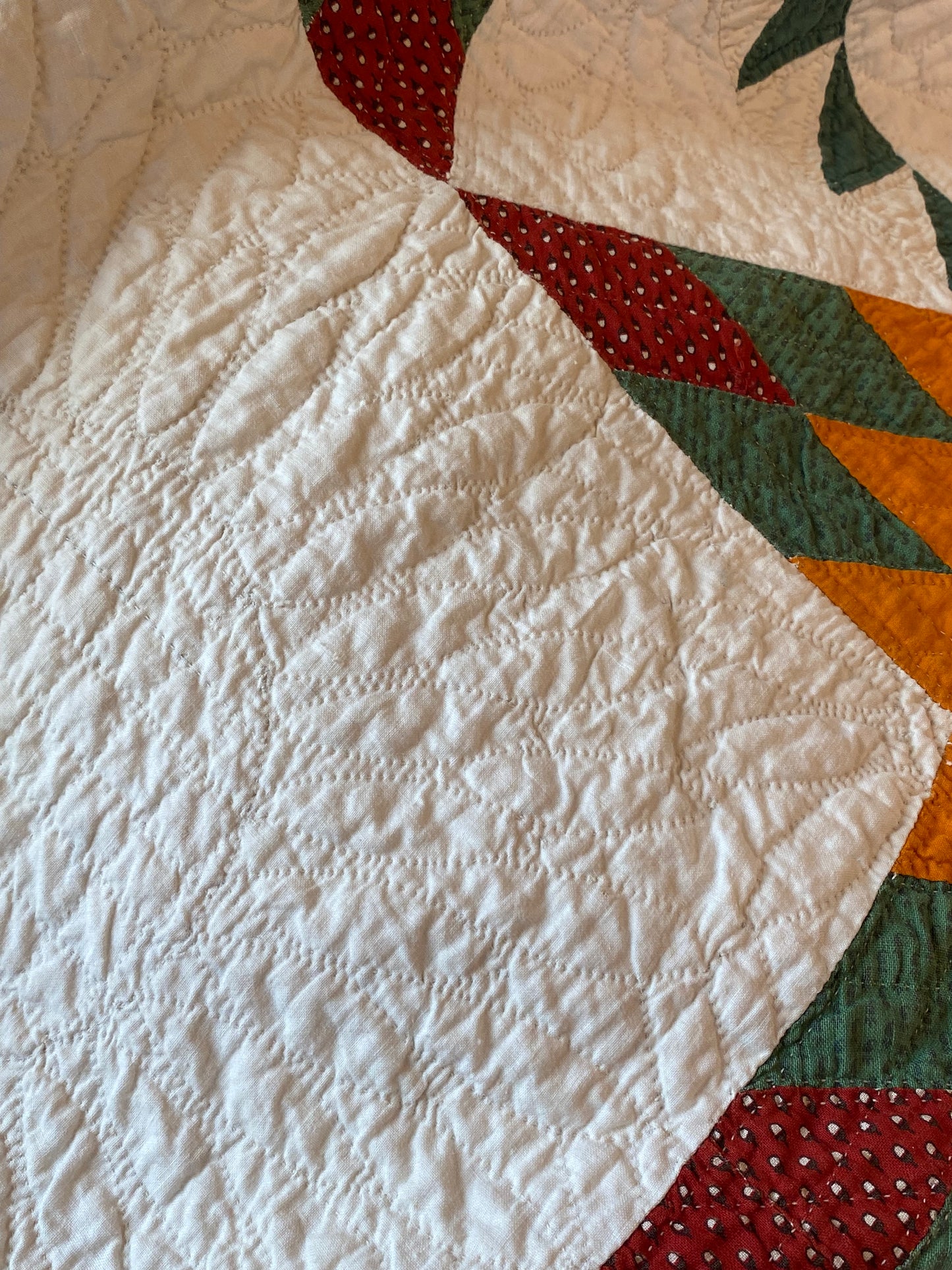 Touching 8 Point Stars Quilt with Sawtooth Border