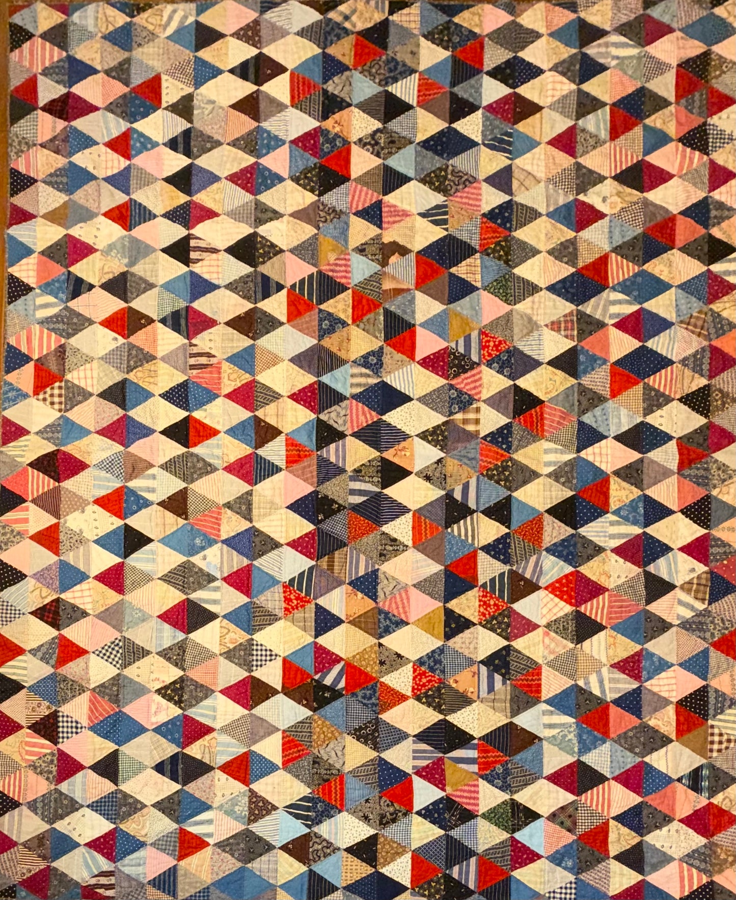 Scrappy One Patch Triangles Quilt