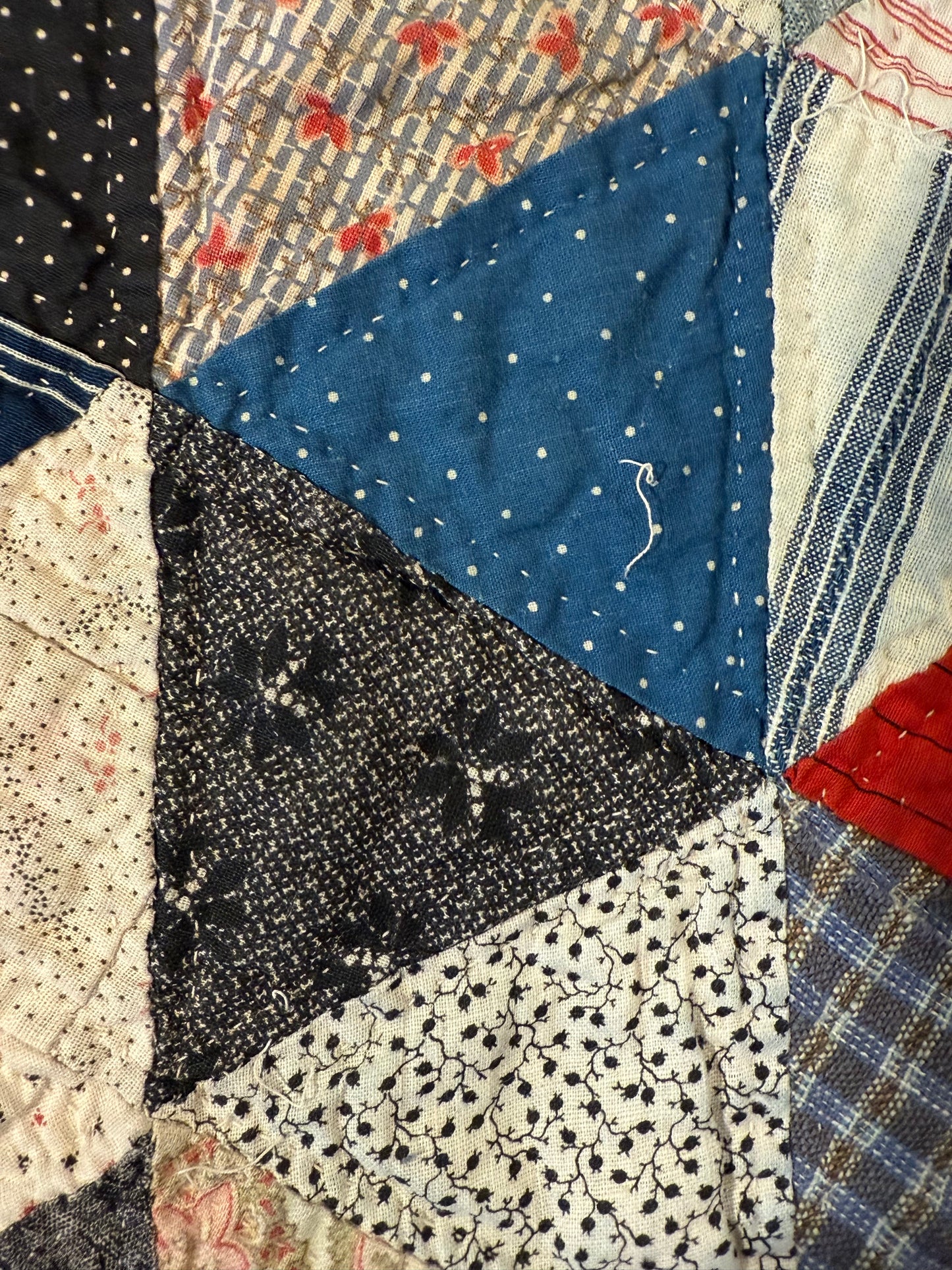 Scrappy One Patch Triangles Quilt