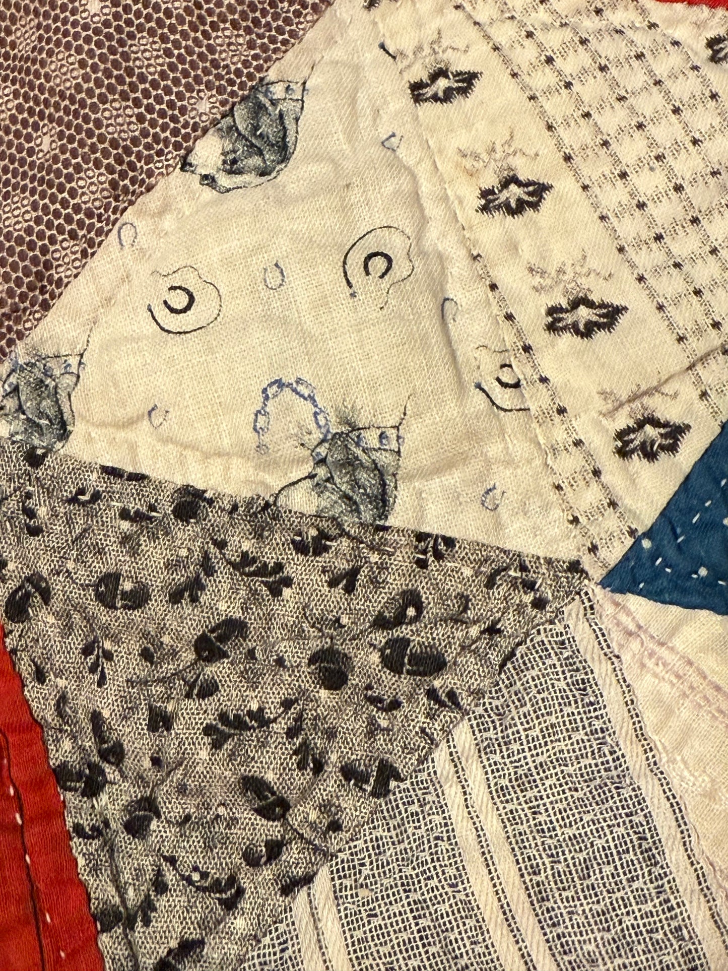 Scrappy One Patch Triangles Quilt