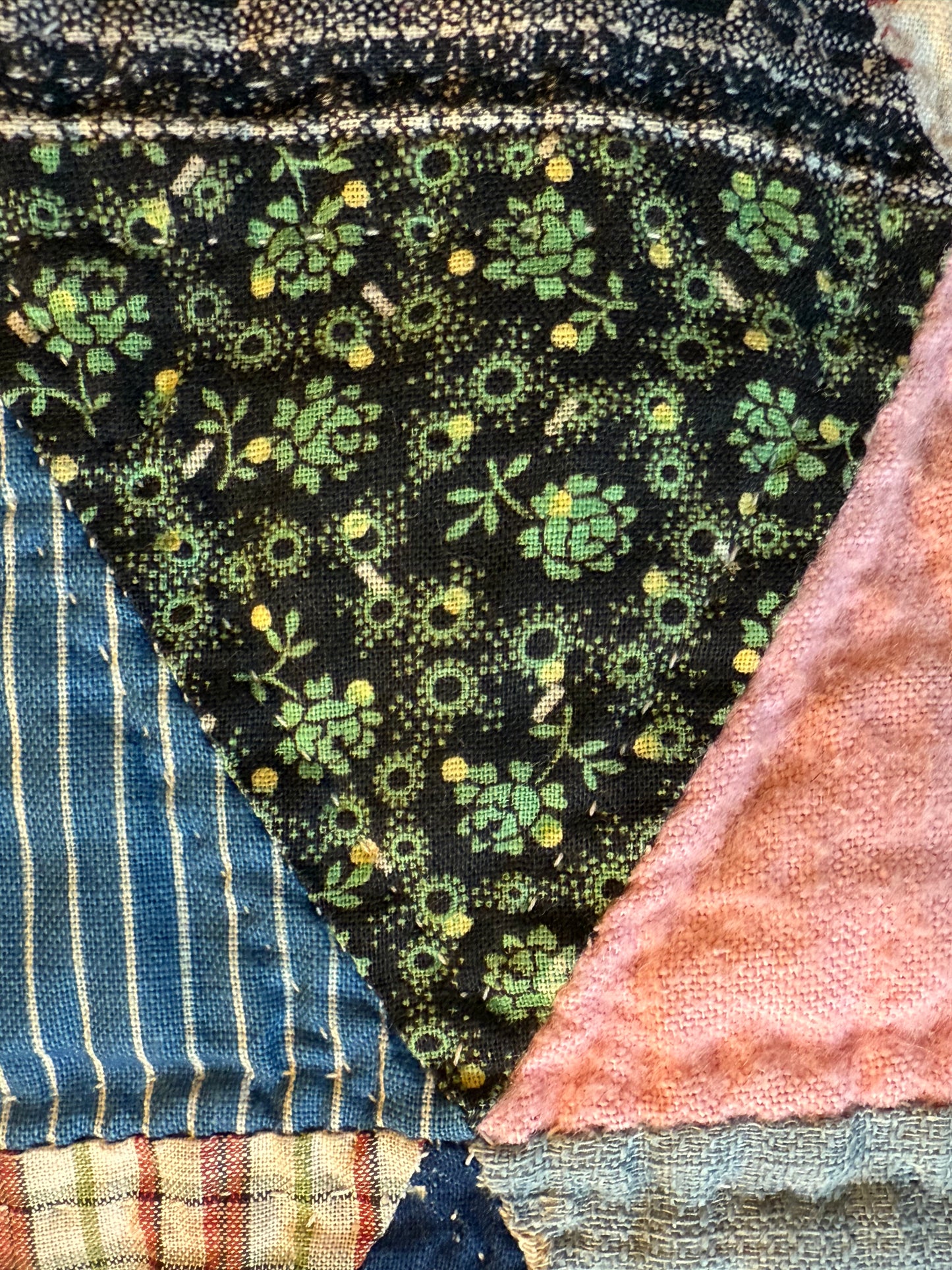Scrappy One Patch Triangles Quilt