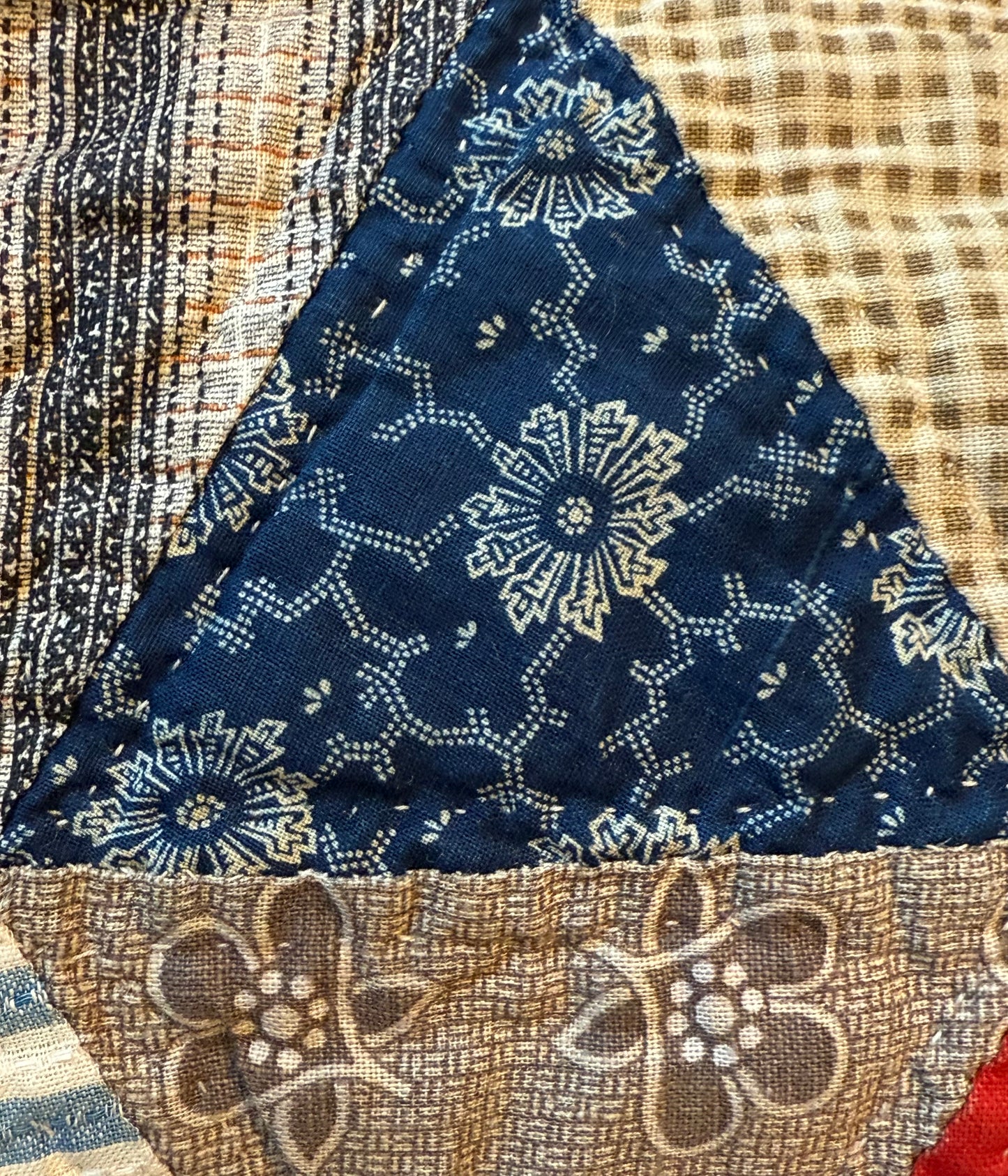 Scrappy One Patch Triangles Quilt