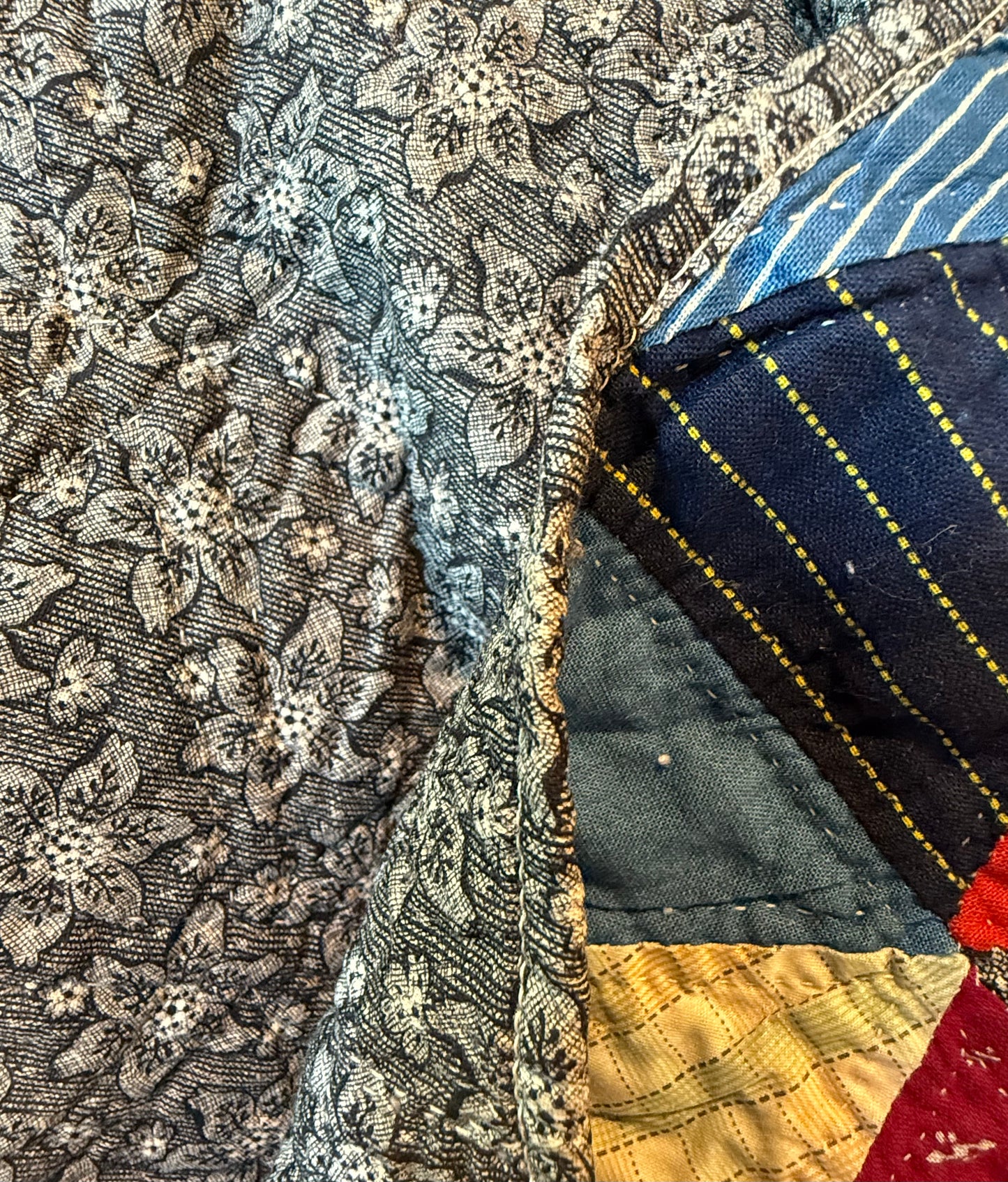 Scrappy One Patch Triangles Quilt