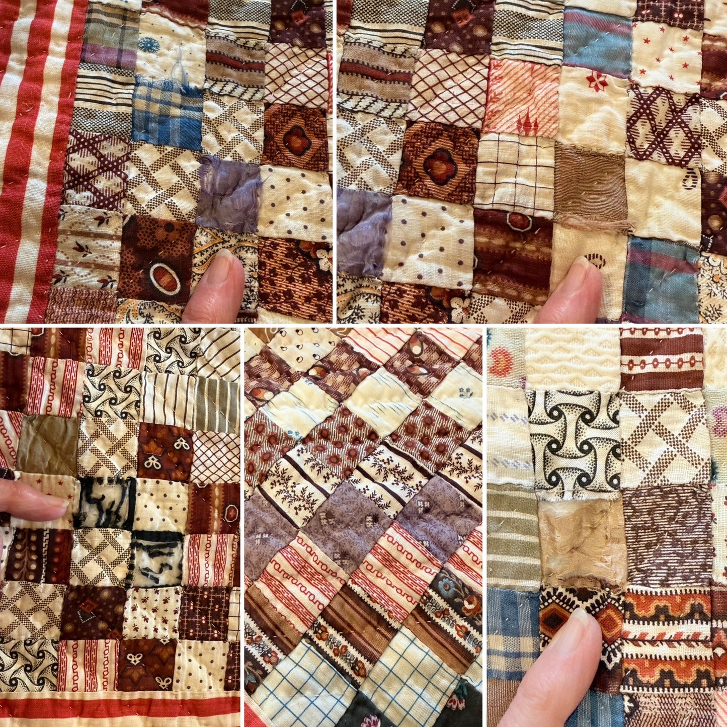 Superb Postage Stamp Patchwork Quilt
