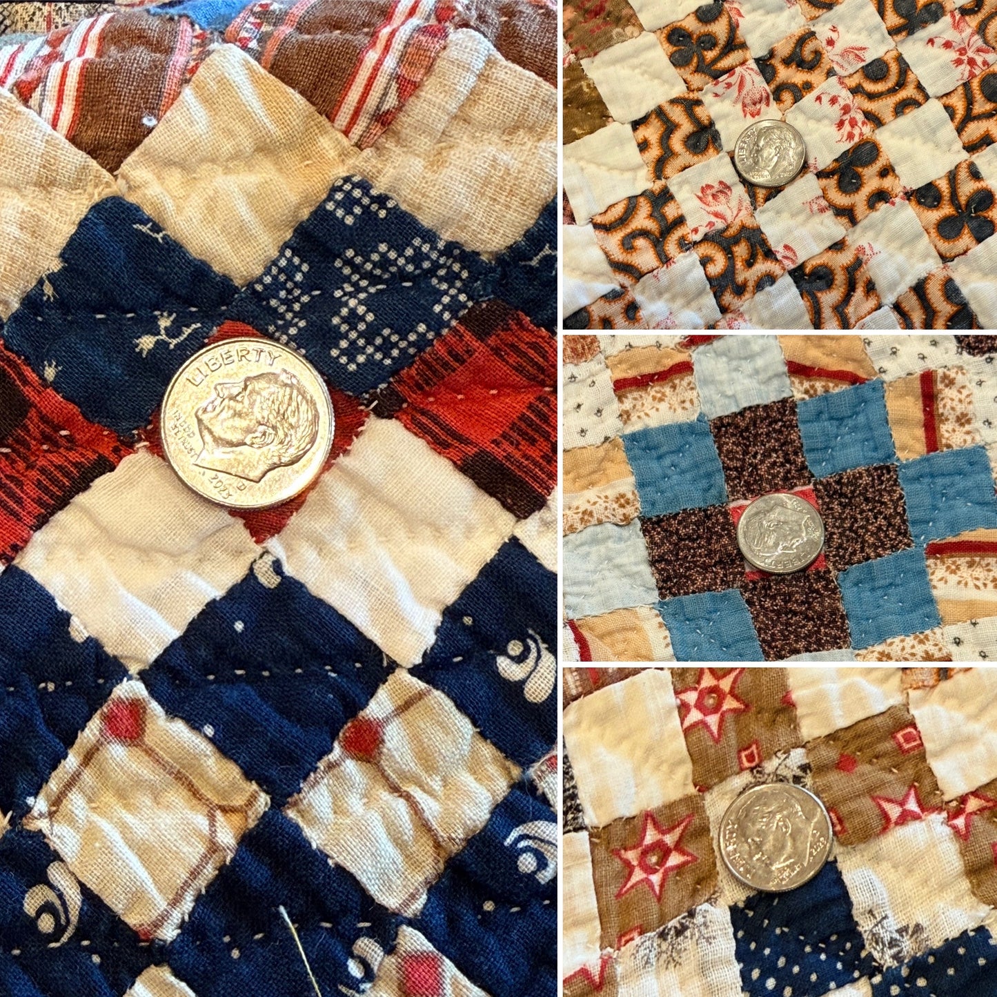 Amazing 9040 plus Blocks, One Patch 3/4 Inch Blocks Patchwork Quilt