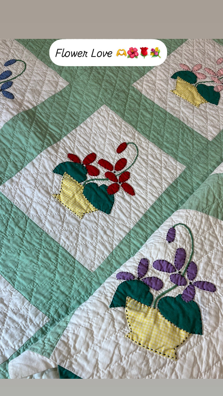 Flower Basket Sampler Quilt