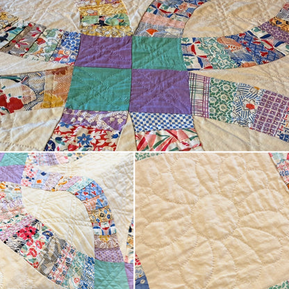 Double Wedding Ring Quilt  1930’s