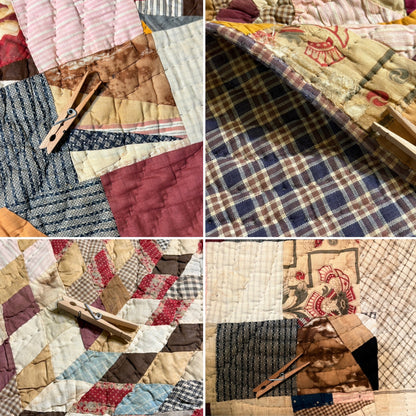 Folk Art Abstract Medallion Southern American Quilt