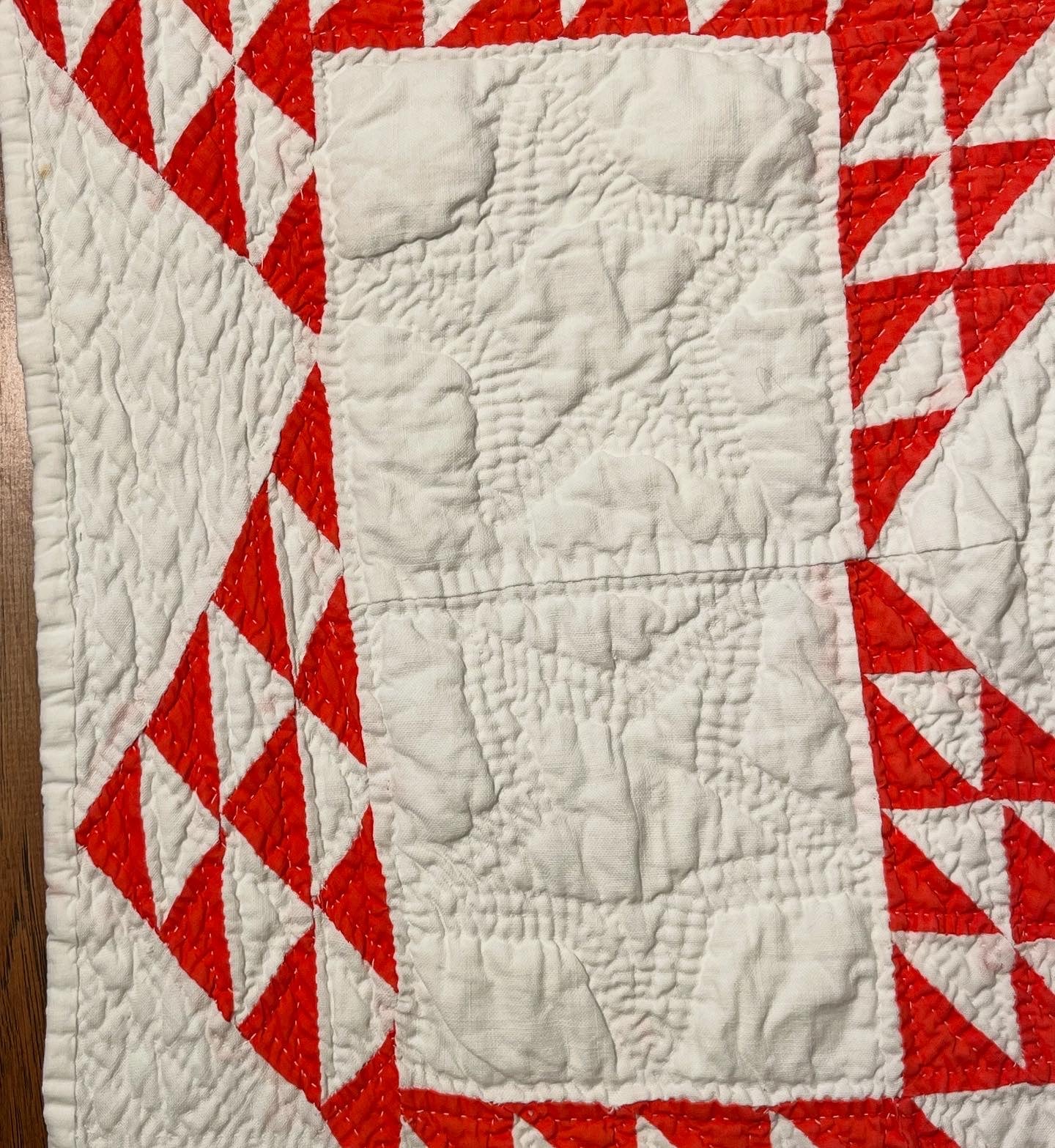 Star of Triangles Quilt with Border