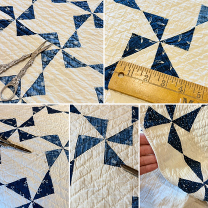 Indigo Mini Pinwheels Quilt