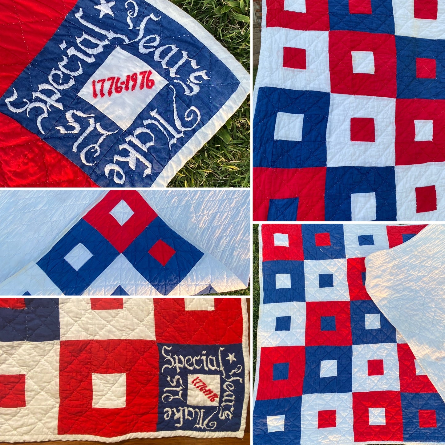 1776-1976 Bicentennial Crib Quilt - Years Make Us Special