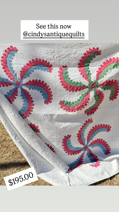 Princess Feather Appliqué  Quilt