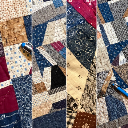Scrappy Abstract Confetti Cotton Crazy Quilt
