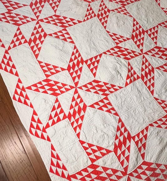 Star of Triangles Quilt with Border